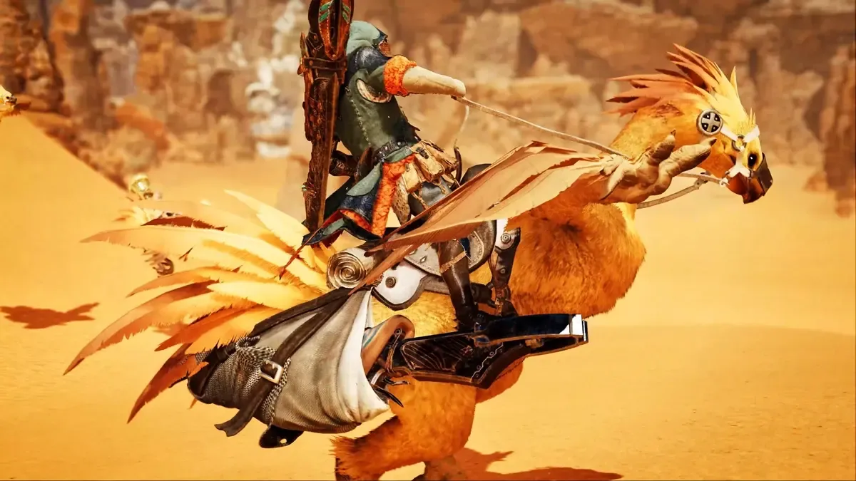 Chocobos in Monster Hunter Wilds