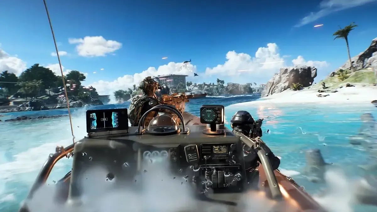 Battlefield 6 Season 4 naval warfare screenshot.