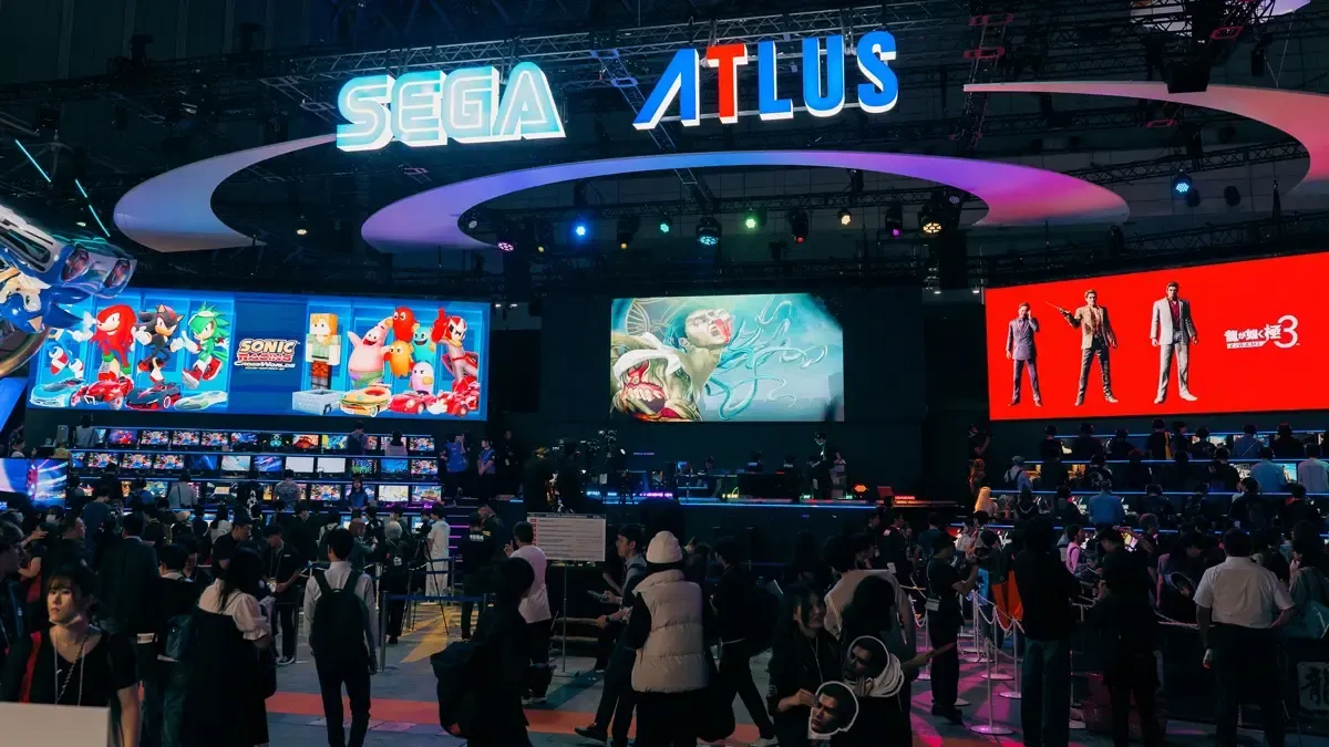The Sega/ATLUS Tokyo Game Show 2025 booth.