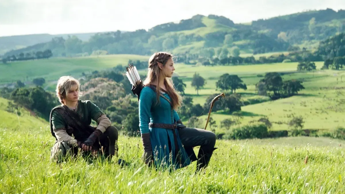 Link and Zelda in The Legend of Zelda movie.