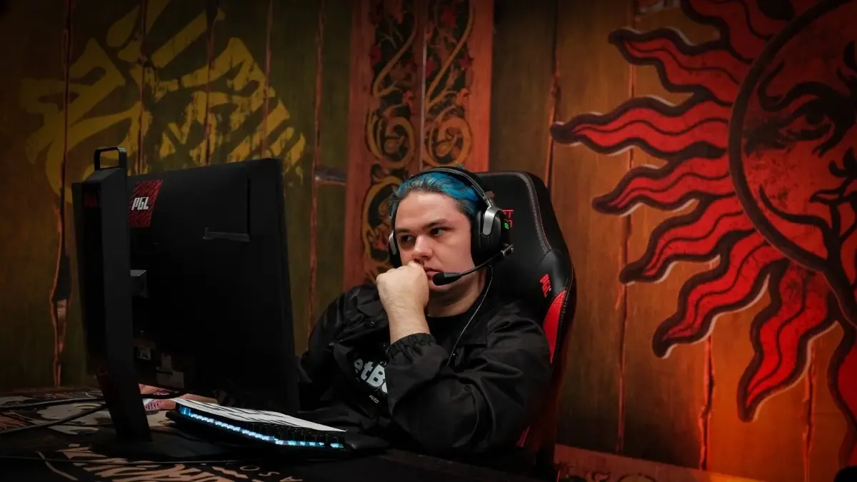 An image of Team Spirit's Yatoro at PGL Wallachia Season 5.