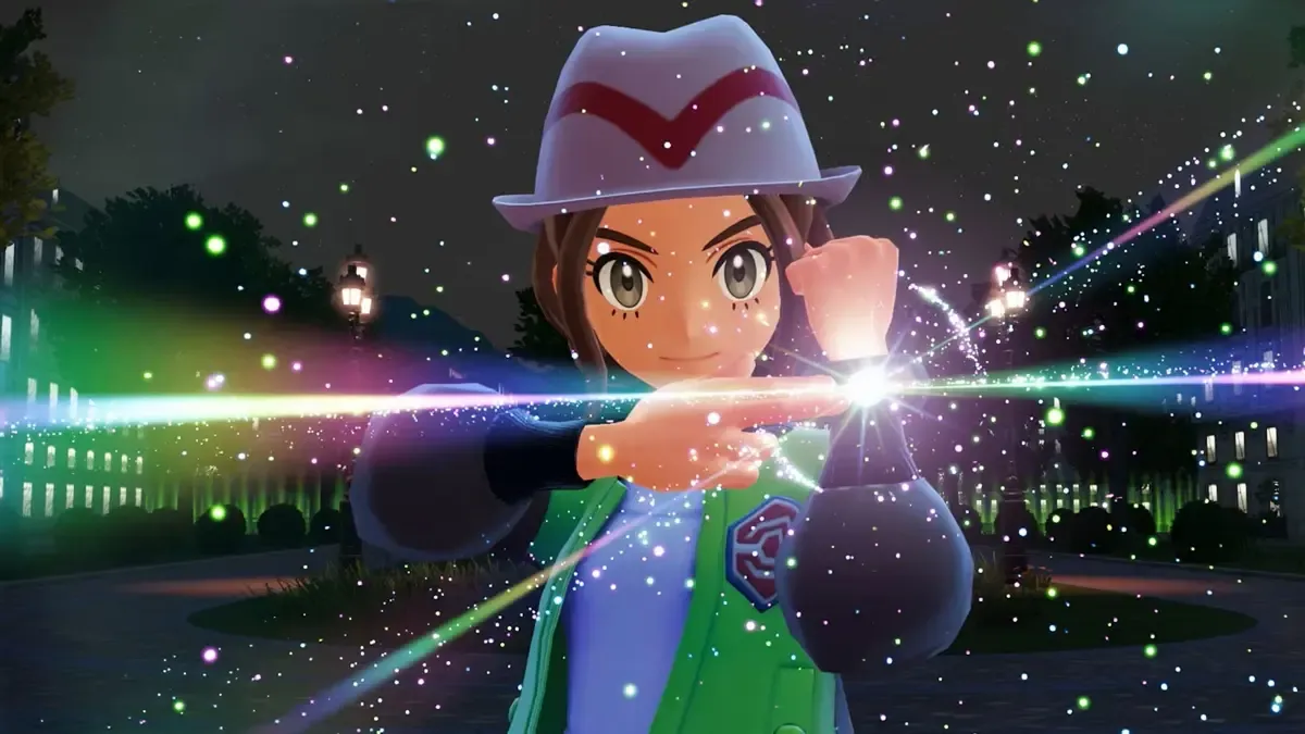 A Trainer in Pokémon Legends: Z-A.