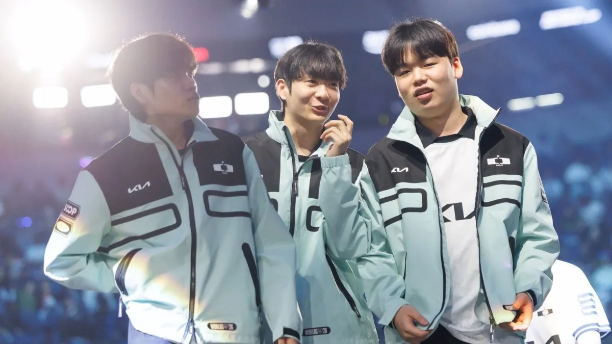 Dplus KIA players at Worlds 2026.