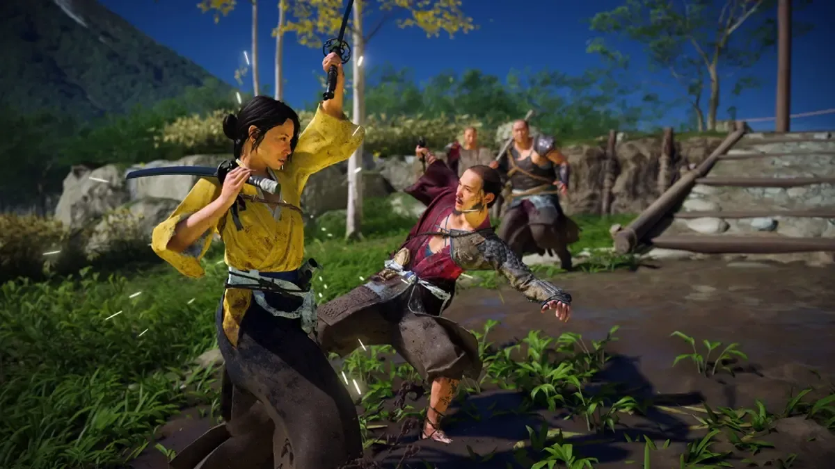 Atsu in Ghost of Yotei in combat.