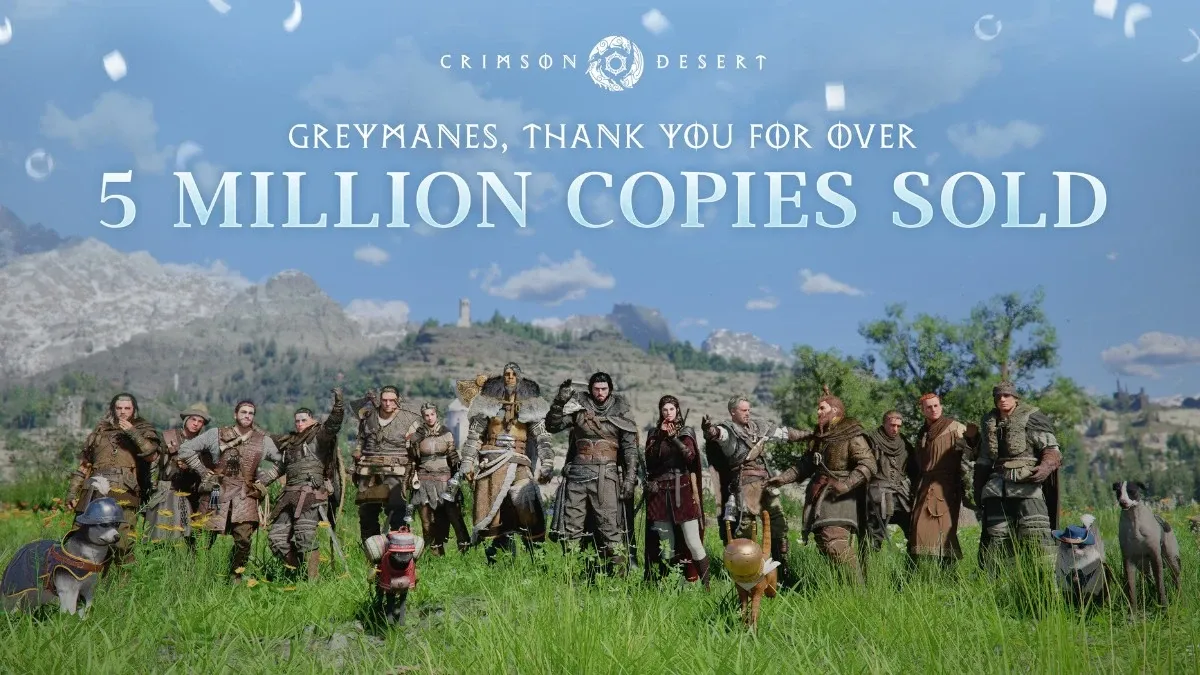 Crimson Desert reaches five million sales milestone in less than a month after release