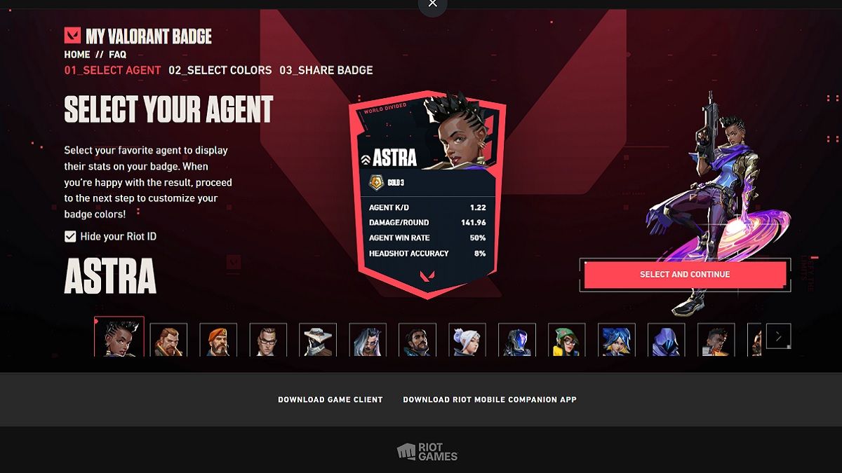 Valorant: Cách tạo huy hiệu Đặc Vụ bằng công cụ của Riot Games