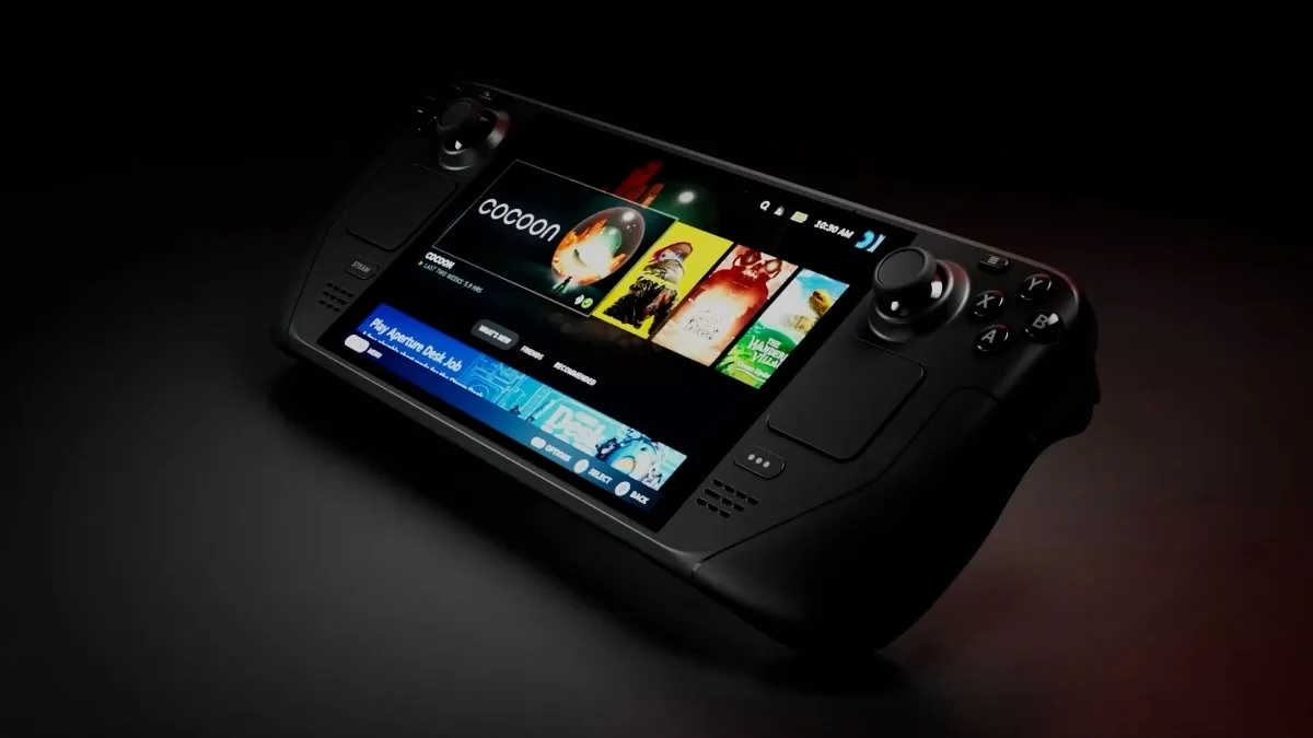 An image of the Steam Deck's OLED model.