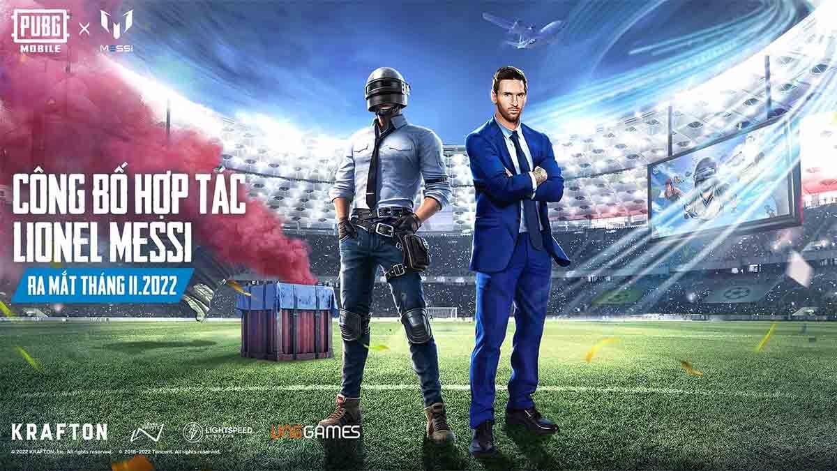 Màn hợp tác siêu kinh điển giữa PUBG Mobile và Lionel Messi chính thức lộ diện