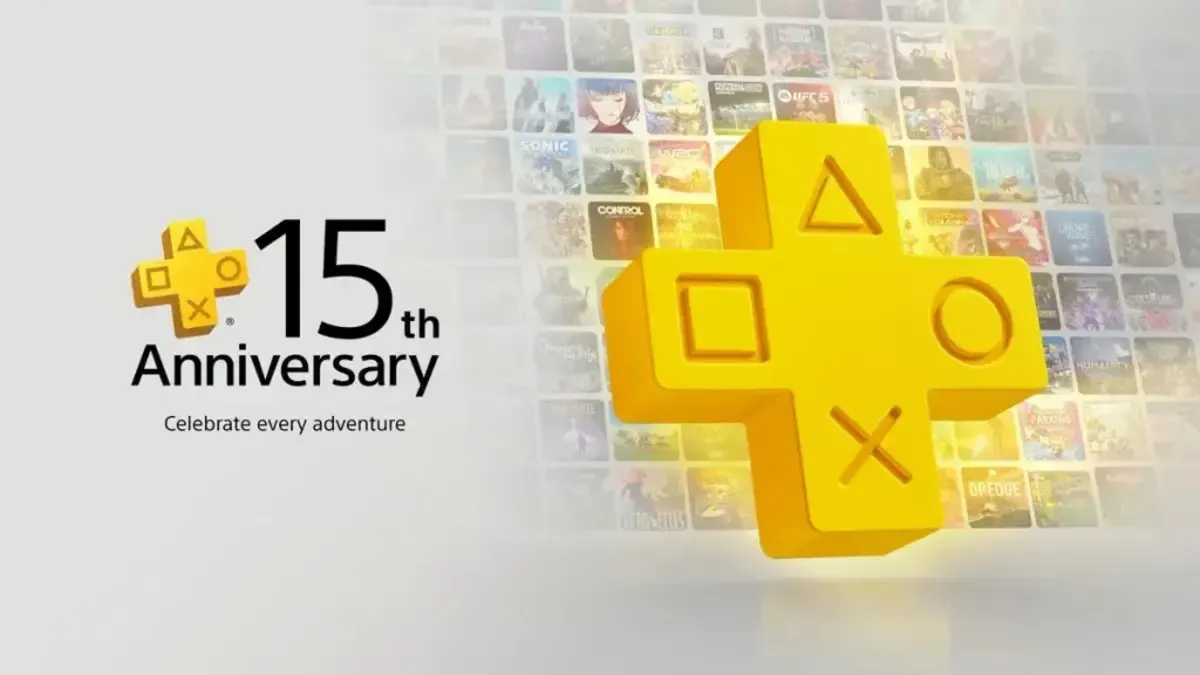 Hình ảnh quảng bá cho kỷ niệm 15 năm của PlayStation Plus.