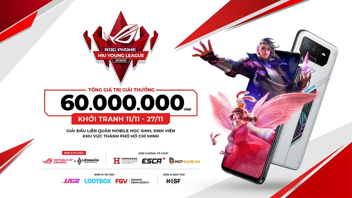 ROG Phone HIU Young League 2022 tạo cơ hội phát triển thế hệ trẻ eSports Việt Nam