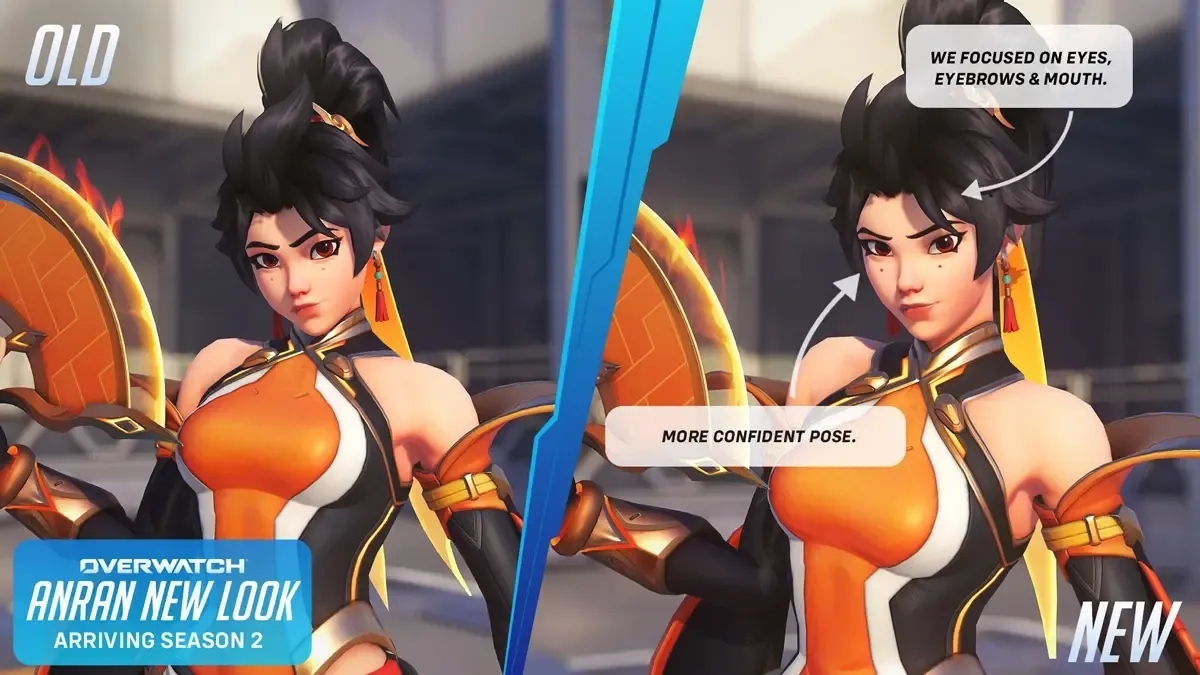 Overwatch reveals Anran redesign in Season 2, moving away from her "baby face"