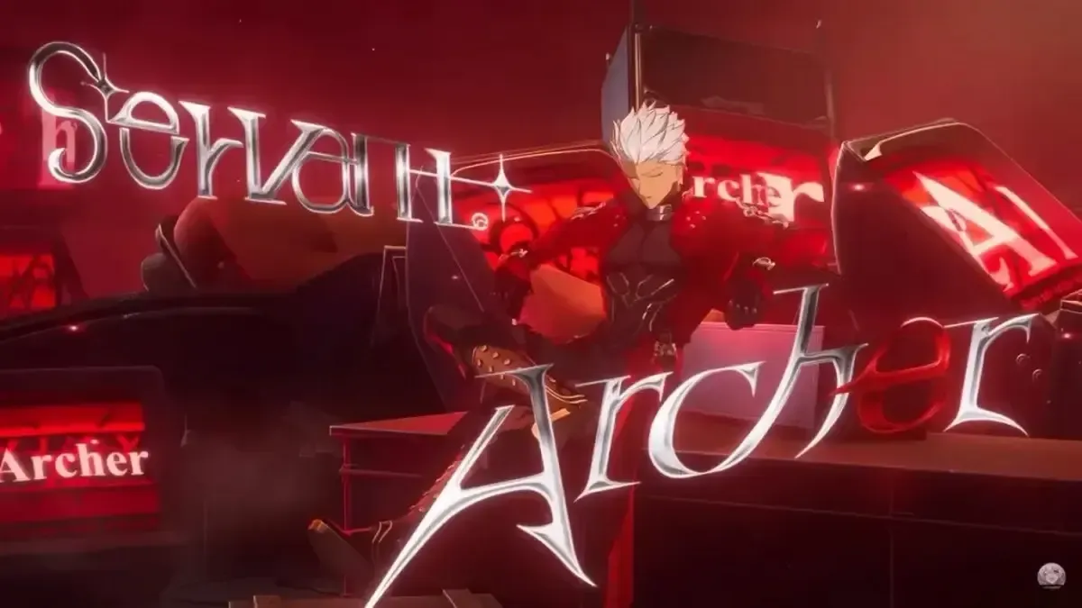 Một ảnh chụp màn hình của Archer từ trailer hợp tác Honkai: Star Rail x Fate/stay night.