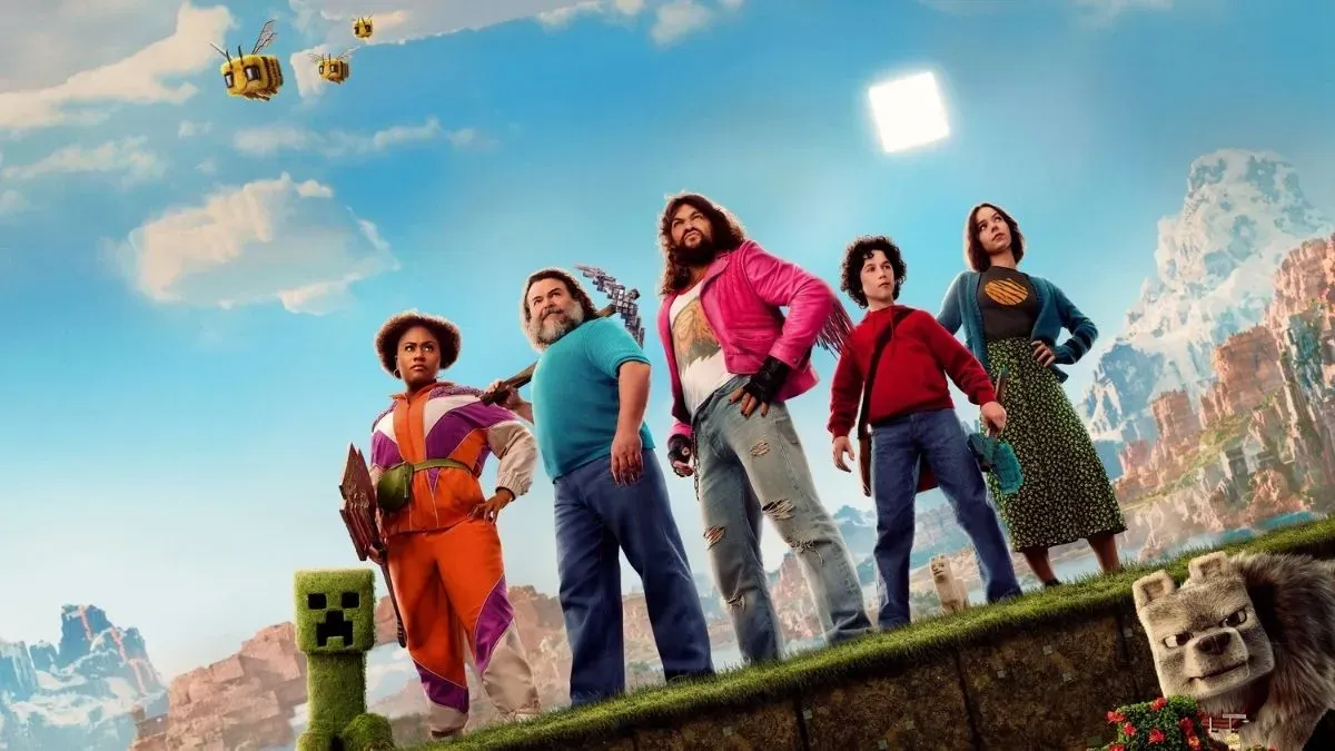 A Minecraft Movie poster