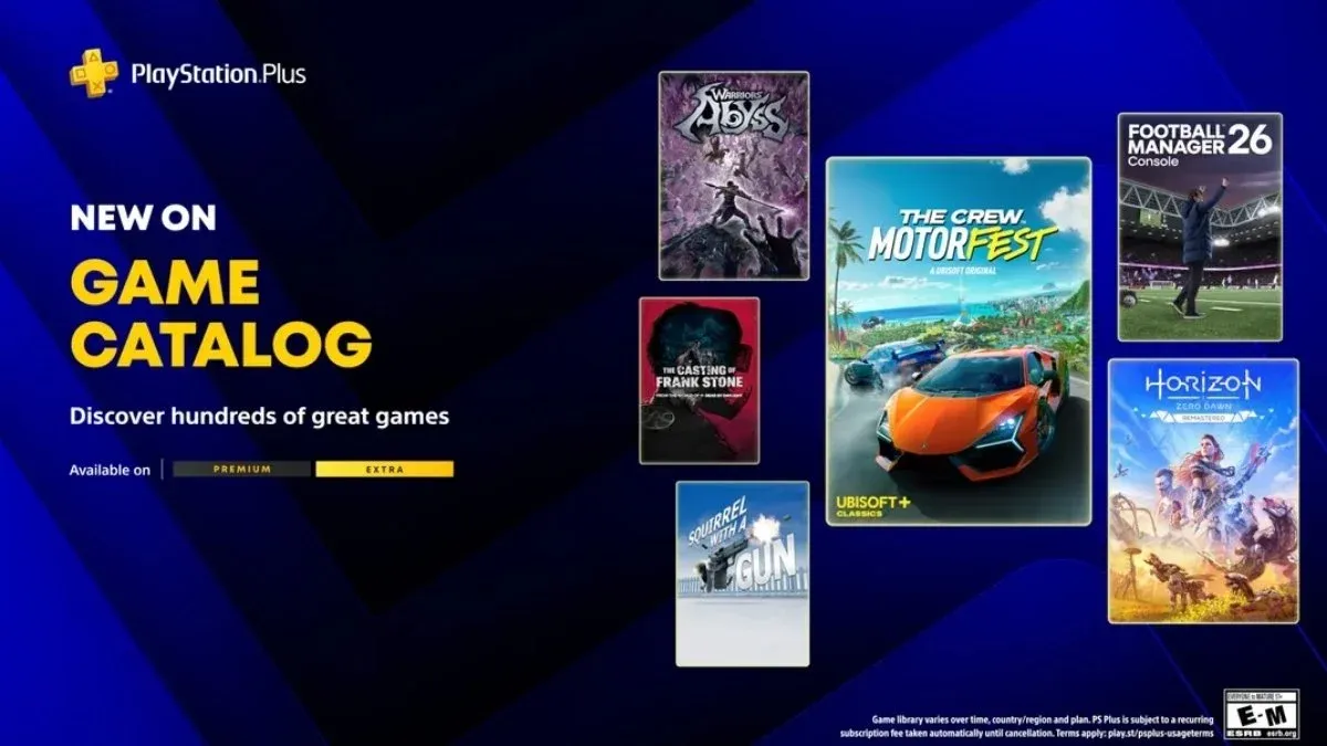 PlayStation Plus Premium and Extra catalog for April image.