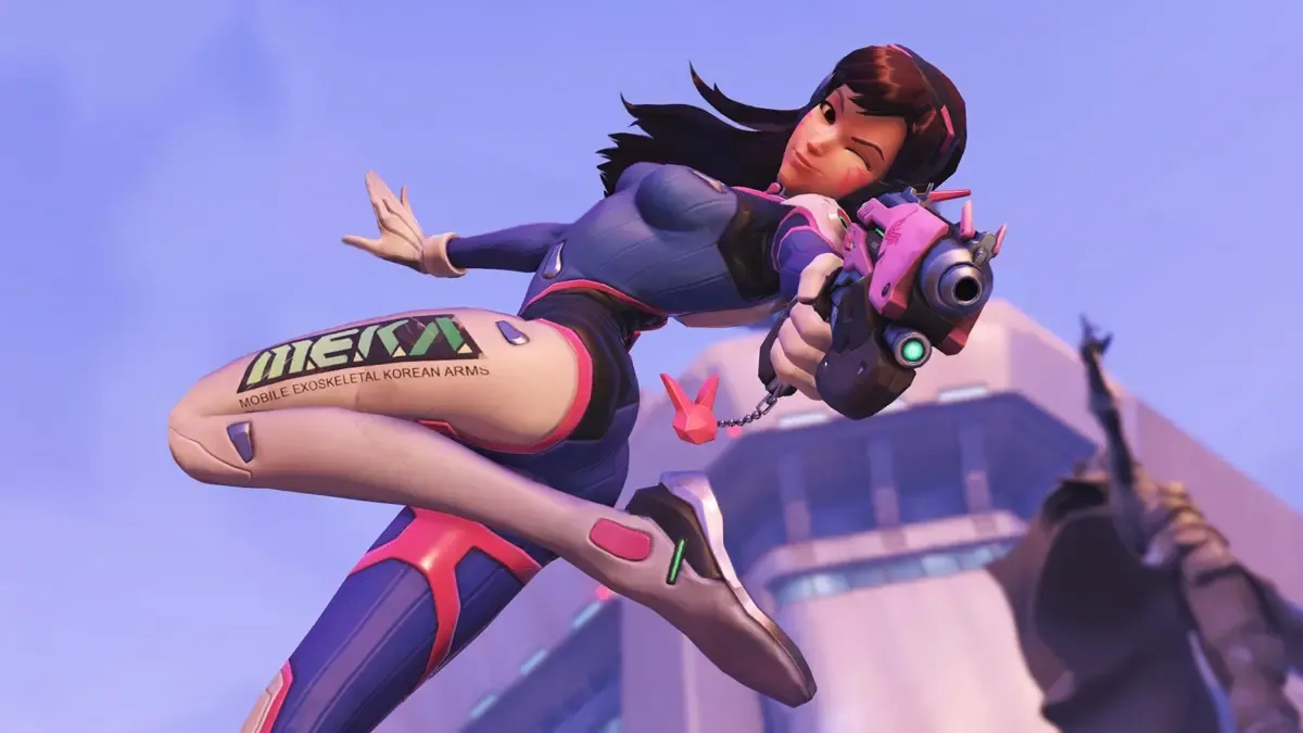 An image of D.Va, a playable hero from Overwatch 2.