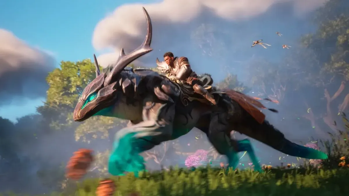 A screenshot from Guild Wars 3 announcement trailer
