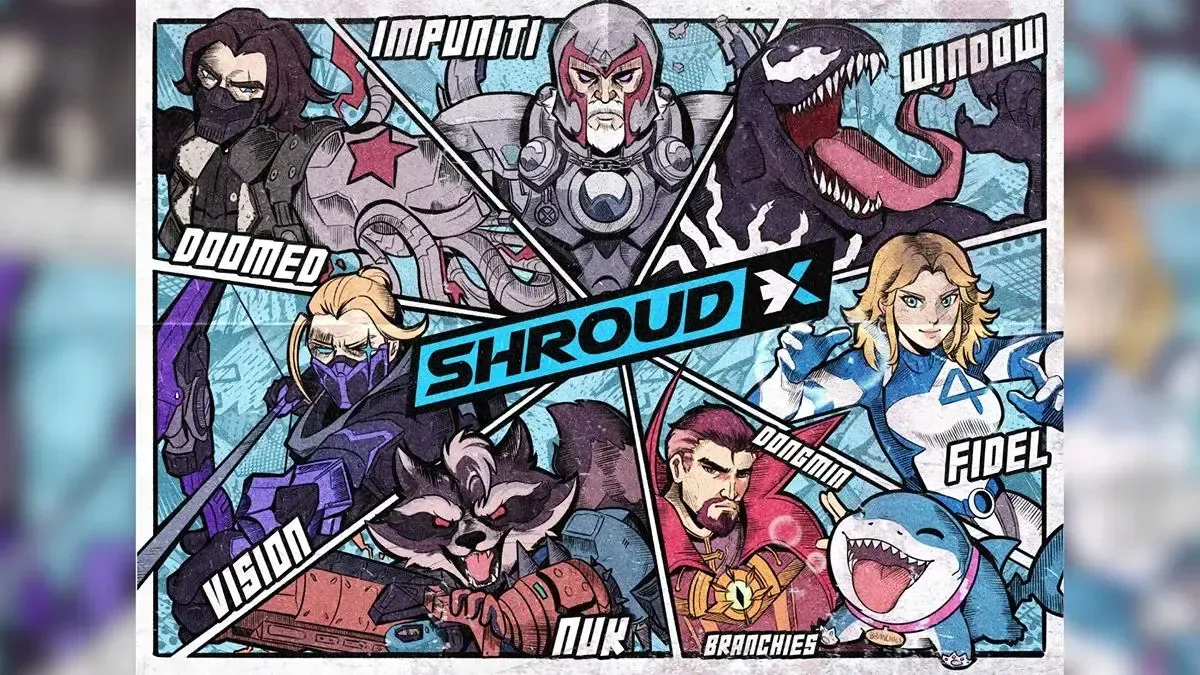 Shroud reveals SHROUD-X Marvel Rivals esports team