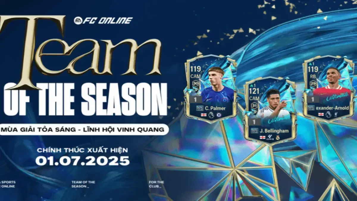 ⚽ FC Online ra mắt mùa thẻ 25TOTS – gameplay bứt phá, khởi động cho kỷ nguyên mới