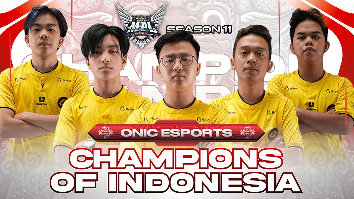 ONIC Esportss champions of MPL ID S11