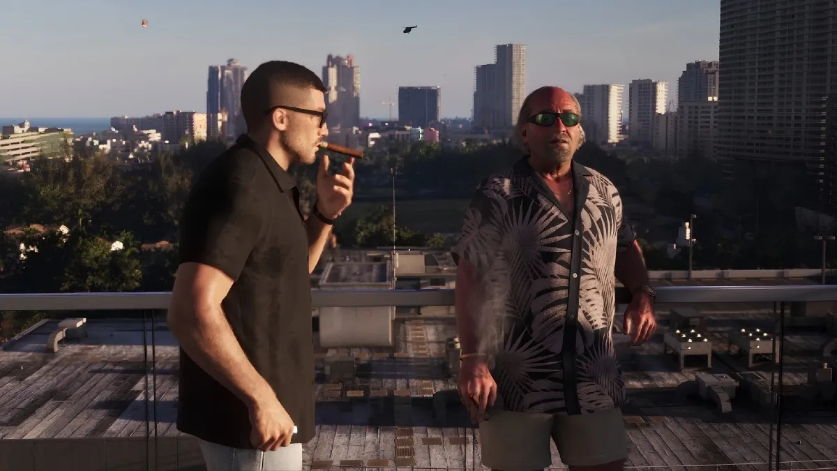 A screenshot from GTA VI's extended look