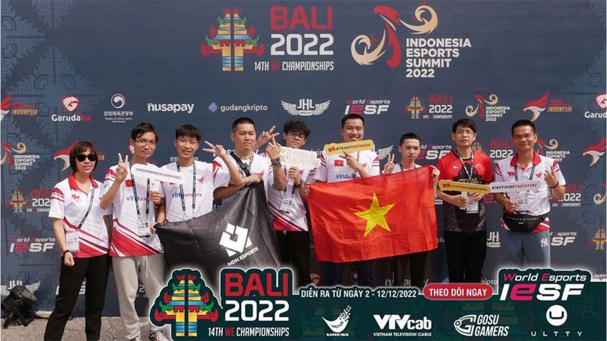 Thành tích của đội tuyển Việt Nam tại IESF WEC 2022 Bali