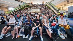 Spectators watching an OWL tournament