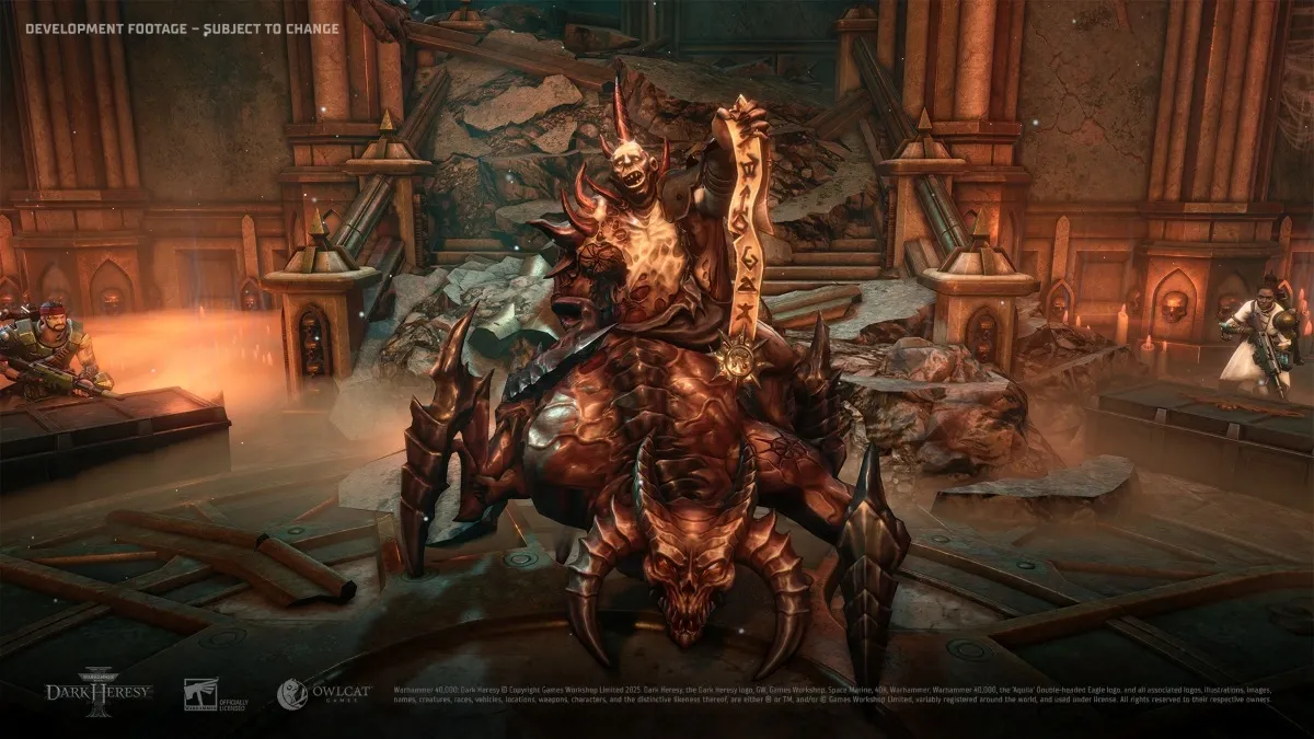 Gameplay screenshot of Warhammer 40,000: Dark Heresy.