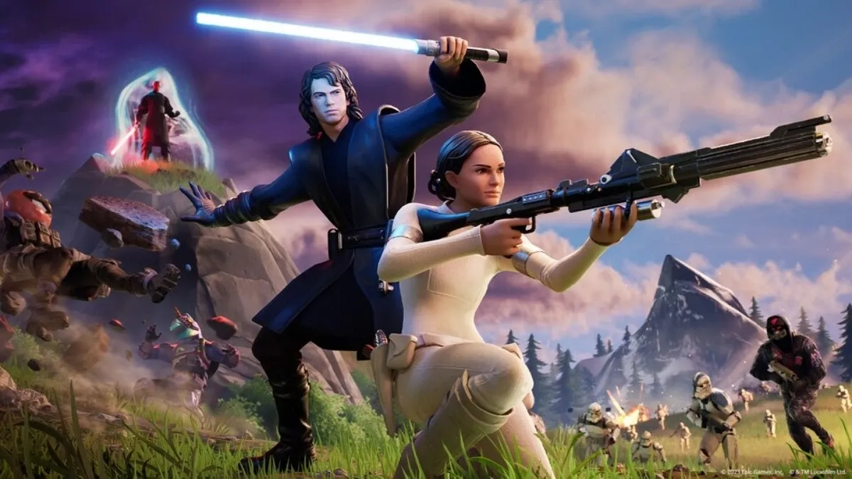 An image of Star Wars x Fortnite collab