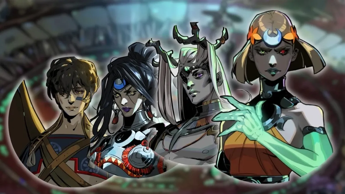 Icarus, Nemesis, Moros and Melinoë in Hades II