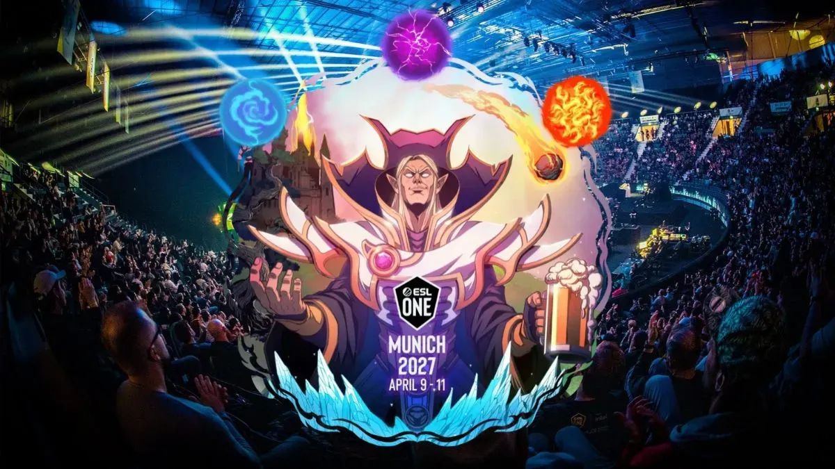 Key art for ESL One Munich 2027.