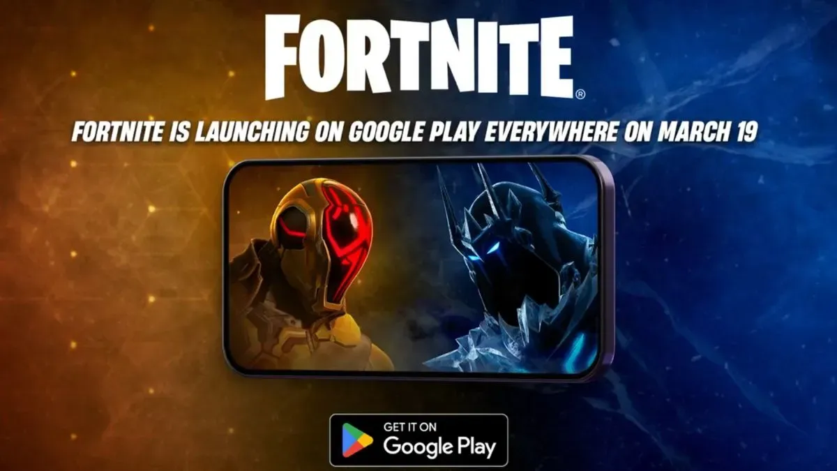 Fortnite Google Play Store artwork.
