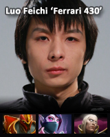 <b>Name</b>: Luo Feichi<br \><br \><b>Age</b>: 24<br \><b>Position</b>: Solo Mid<br \><b>All-time winrate</b>: 64%<br \><b>Last month</b>: 50%<br \><br \><b>Dragon Knight:</b> 26-18<br \><b>Templar Assassin</b>: 14-7<br \><b>Invoker</b>: 18-7</strong></span></p> a8336e715a02ce4db81c402ef4559ae4adf7e4f879442f02ed887d5eda.jpg
