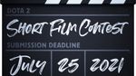 film clap board with TI10 Short film contest deadline date