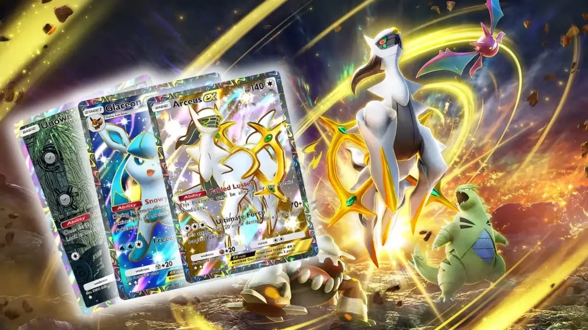 Pokemon TCG Pocket releases Arceus-themed card pack: Triumphant Light ...