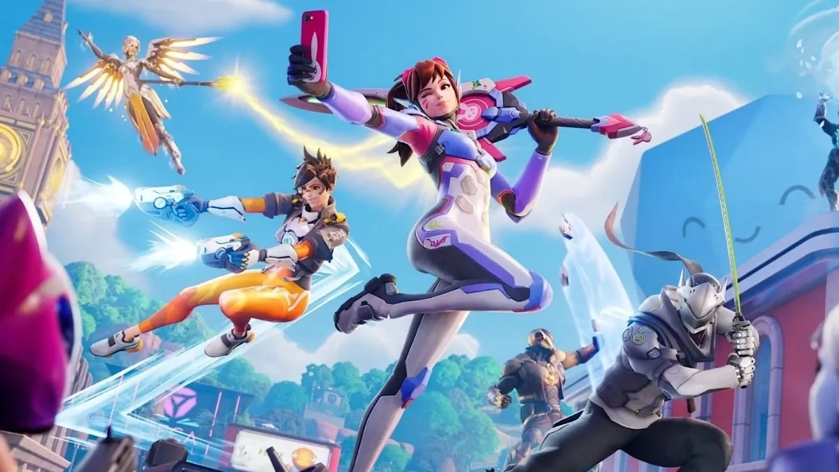 Fortnite x Overwatch key visual
