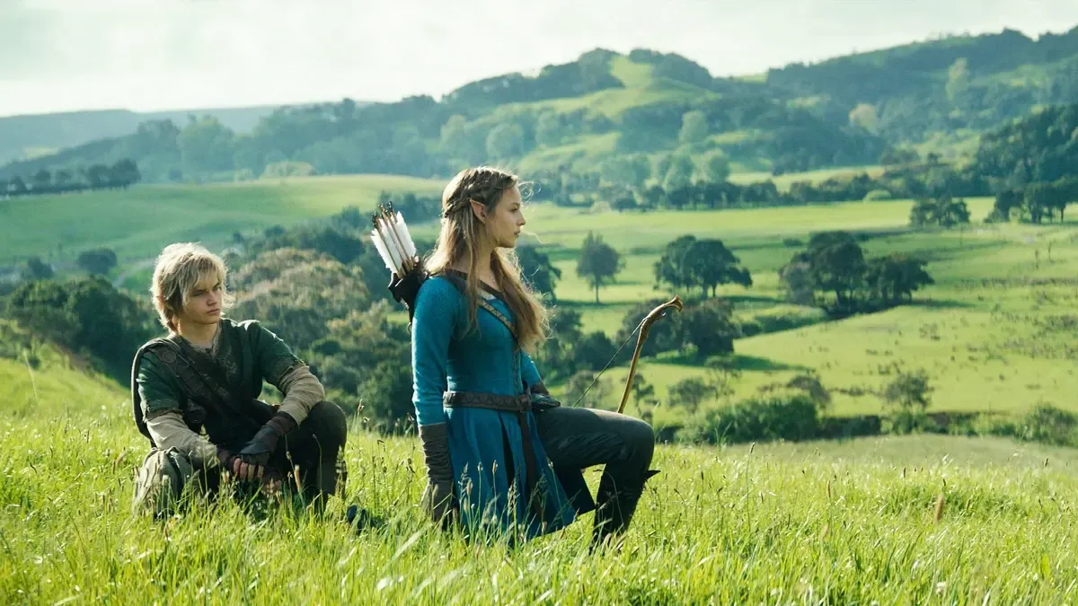 Link and Zelda in The Legend of Zelda movie.
