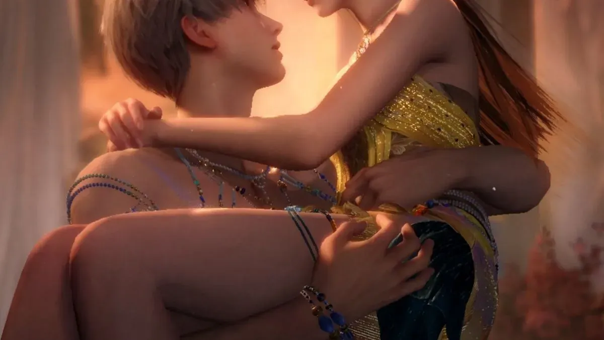 A screenshot from Love and Deepspace Lingering Lust trailer.