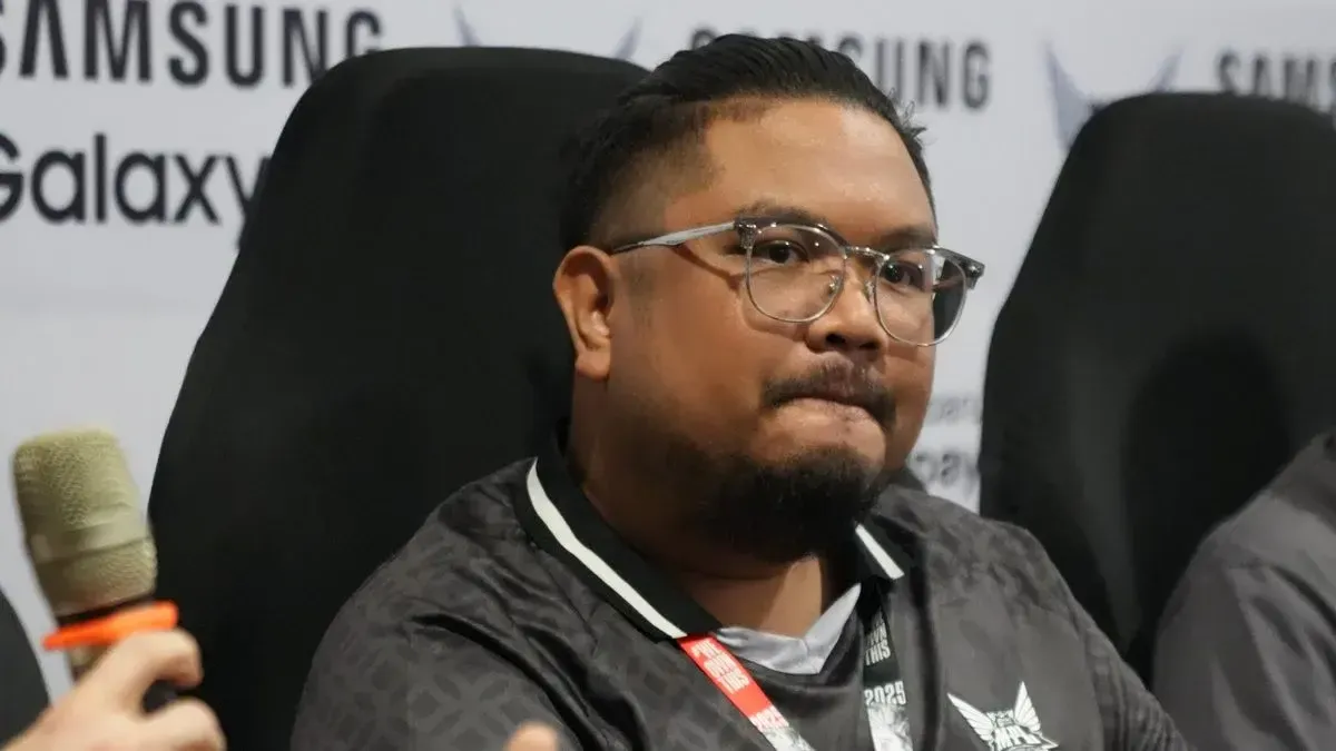 Image of MOONTON Games' Martinus Manurung taken during a press conference