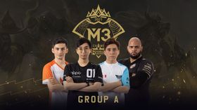M3 Group A with a player from each team