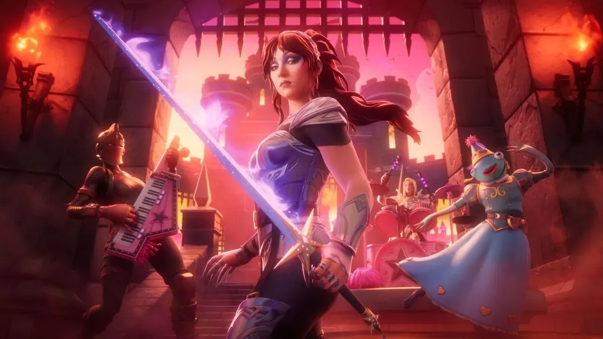 An image of Chappell Roan collaboration poster in Fortnite.