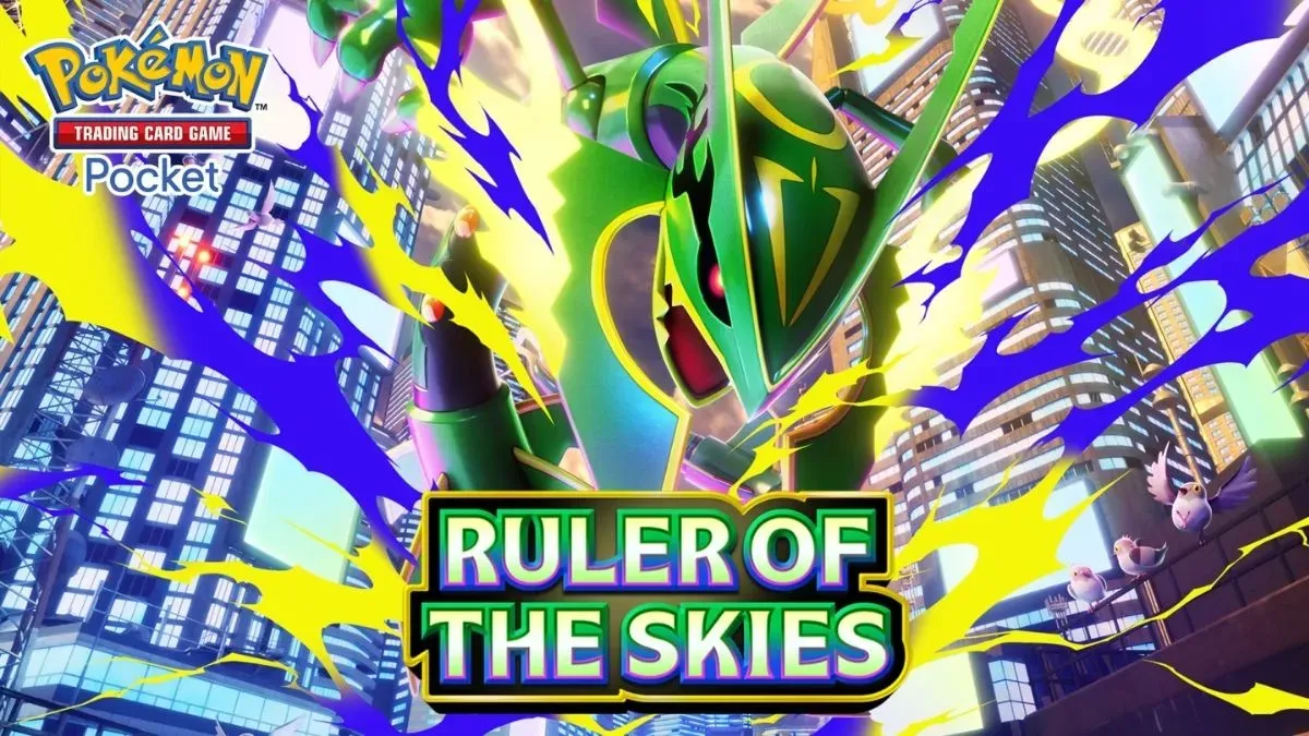 Official image of Pokemon TCG Pocket's Ruler of Skies pack 