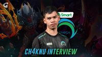 ch4knu of Smart Omega Esports with MLBB heroes Grock and Khufra