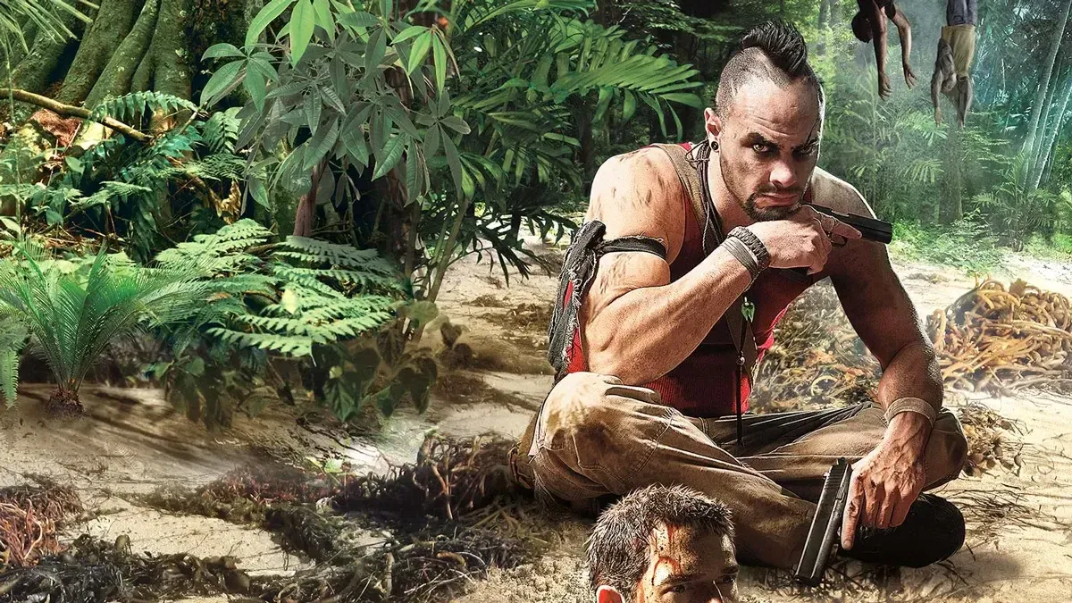 Vaas in Far Cry 3 cover art.