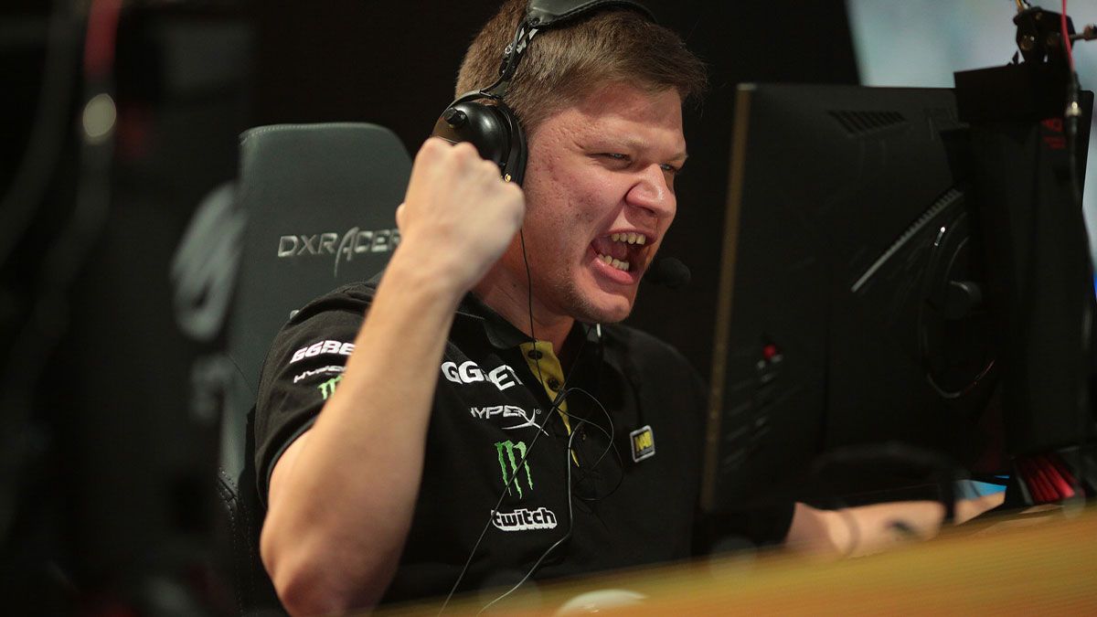 S1mple of Na'Vi celebrating a win