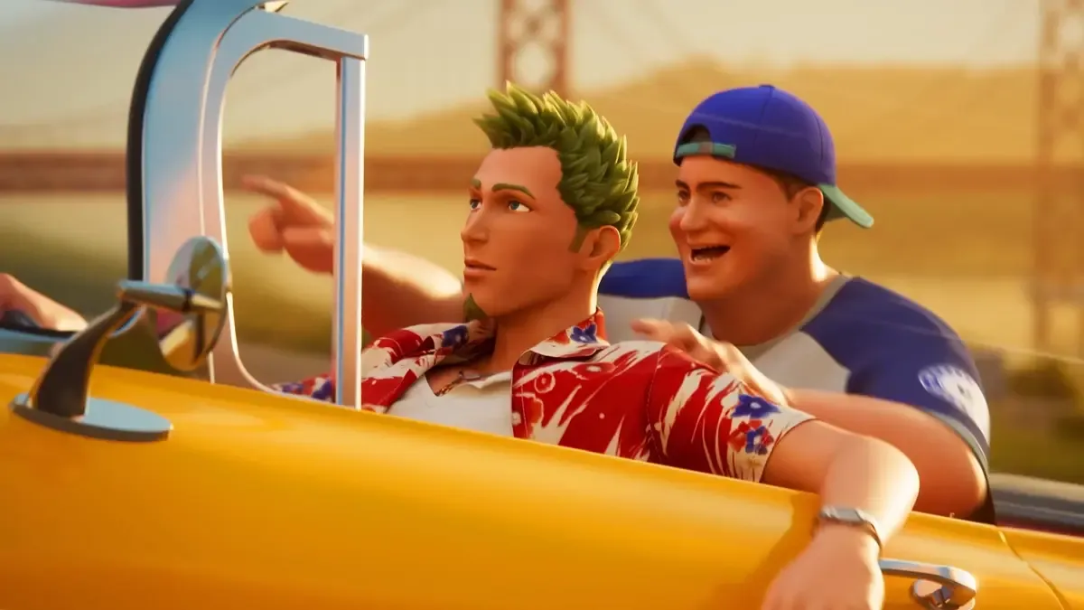 Crazy Taxi gameplay screenshot.