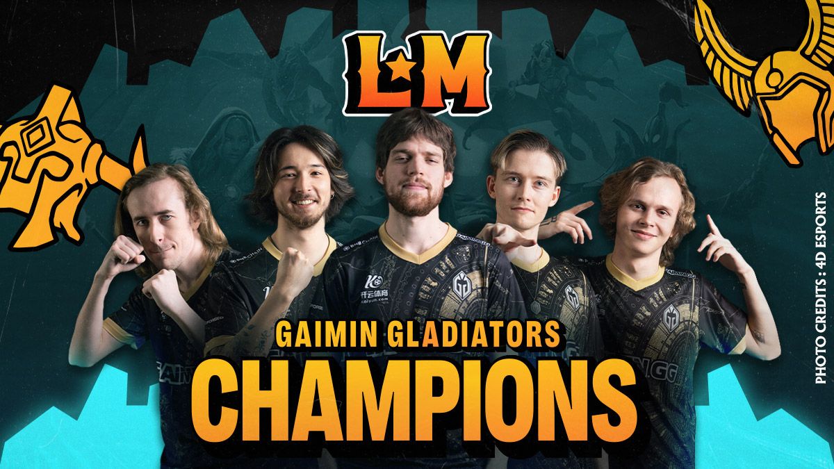 Gaimin Gladiators Lima Major Champions
