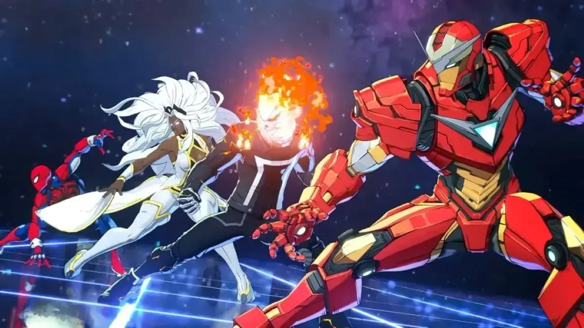 Một số nhân vật có thể chơi được từ Marvel Tōkon: Fighting Souls, bao gồm Iron Man, Ghost Rider, Storm và Spider-Man.