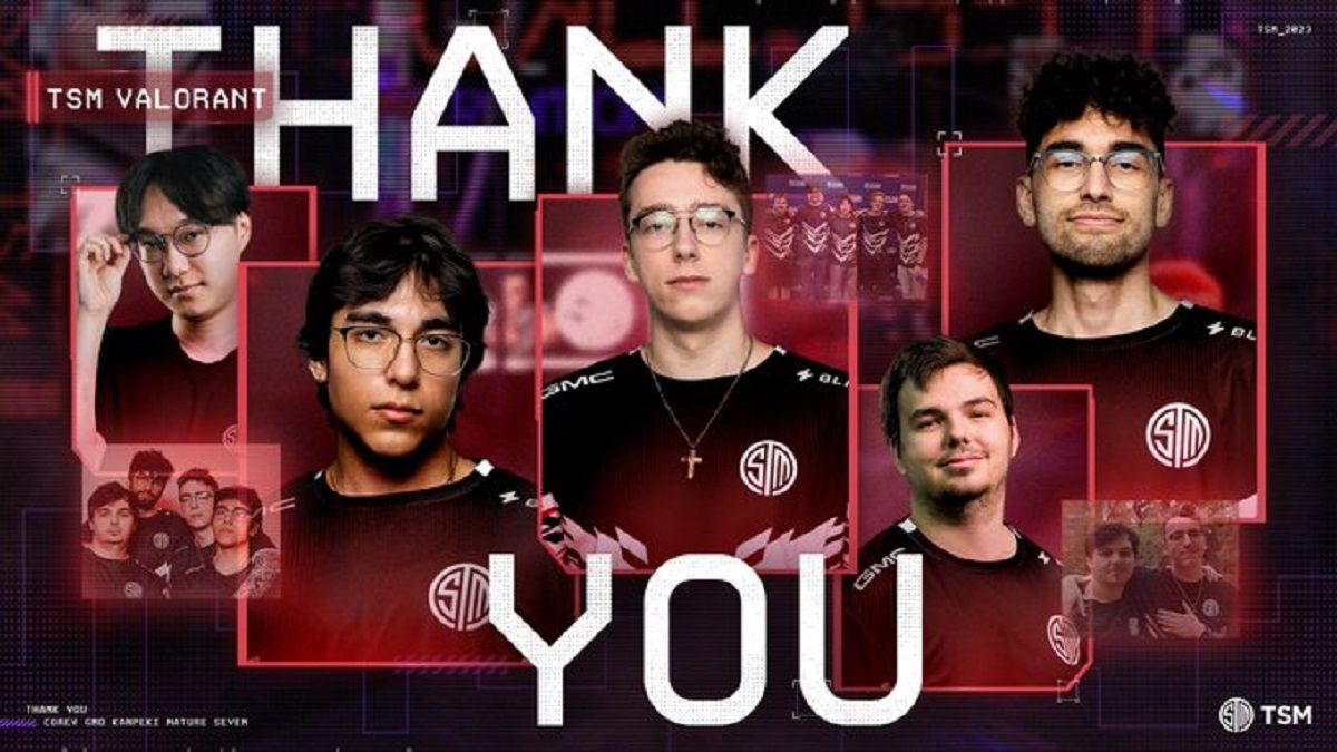 Photo of TSM players dropped from its Valorant roster