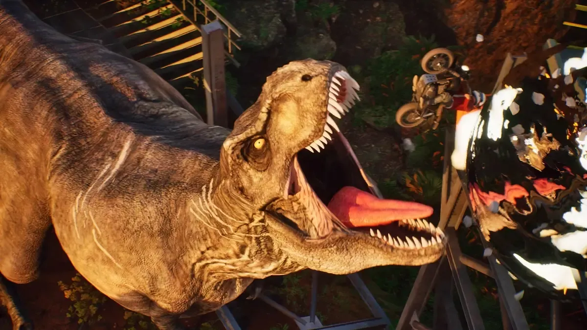 Dinosaur in Stuntman: Hollywood.