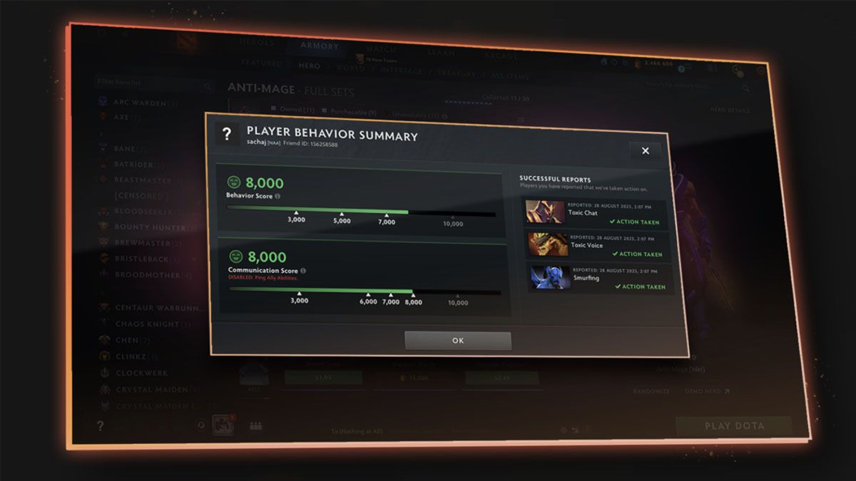 "Communication score" là gì và game thủ Dota 2 cần nó để làm gì?